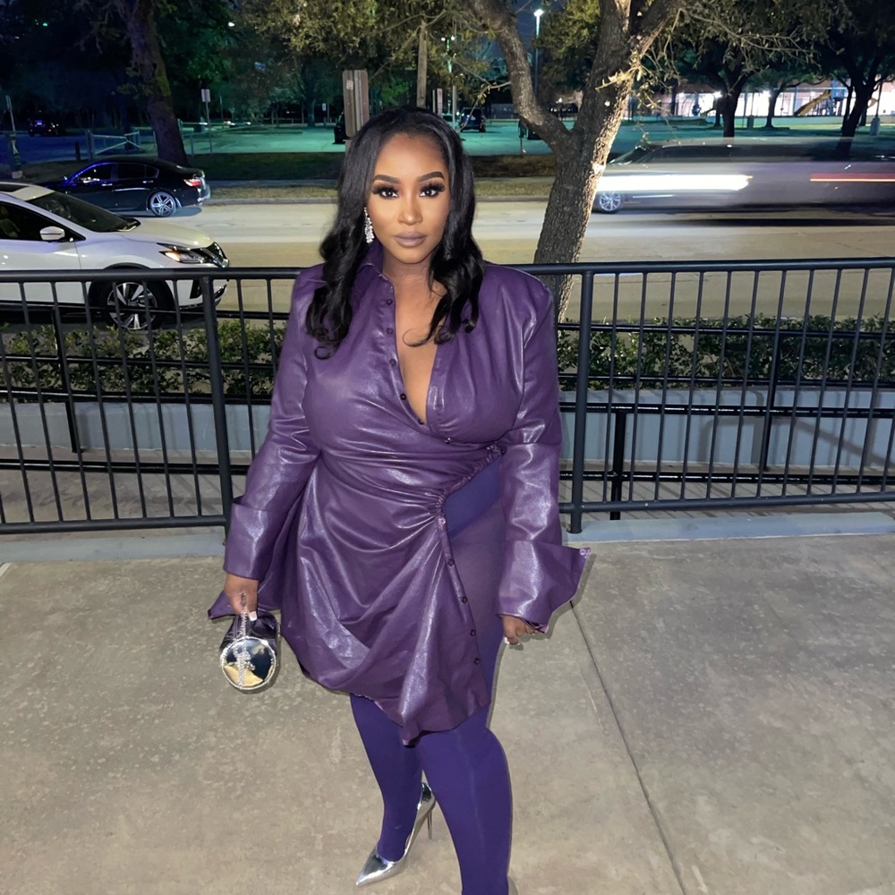 COPY - Hanifa Raven Vegan Leather Dress